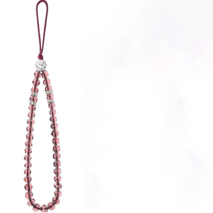 Coquette Cute Crystal Bowknot Pearl Beaded Phone Strap