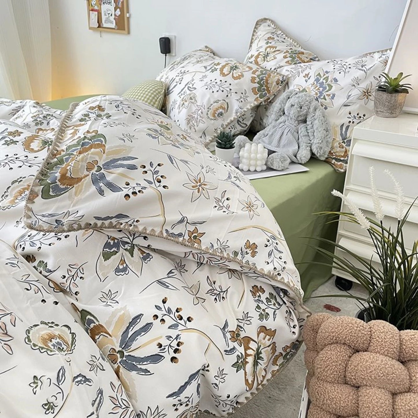 Coquette Charming Cherry Ruffle Bedding Set