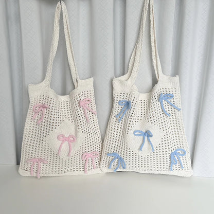 Fashionable Large Capacity Crochet Beach Tote Bag for Women