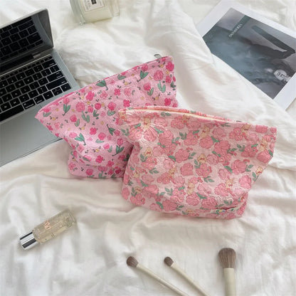 Embossed Cartoon Cosmetic Bag for Women