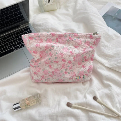 Embossed Cartoon Cosmetic Bag for Women