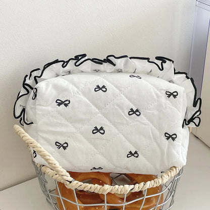 Enchanted Coquette Bowknot Makeup Bag