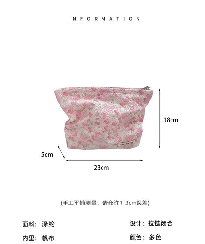 Embossed Cartoon Cosmetic Bag for Women
