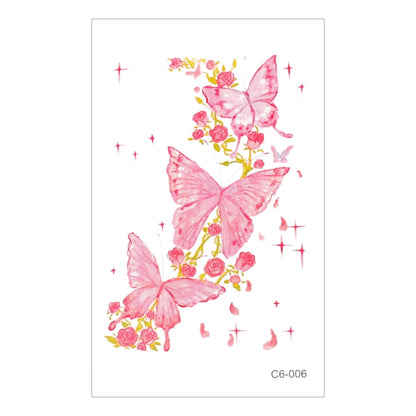 Cute Whimsical Heart and Bow Temporary Tattoo Set
