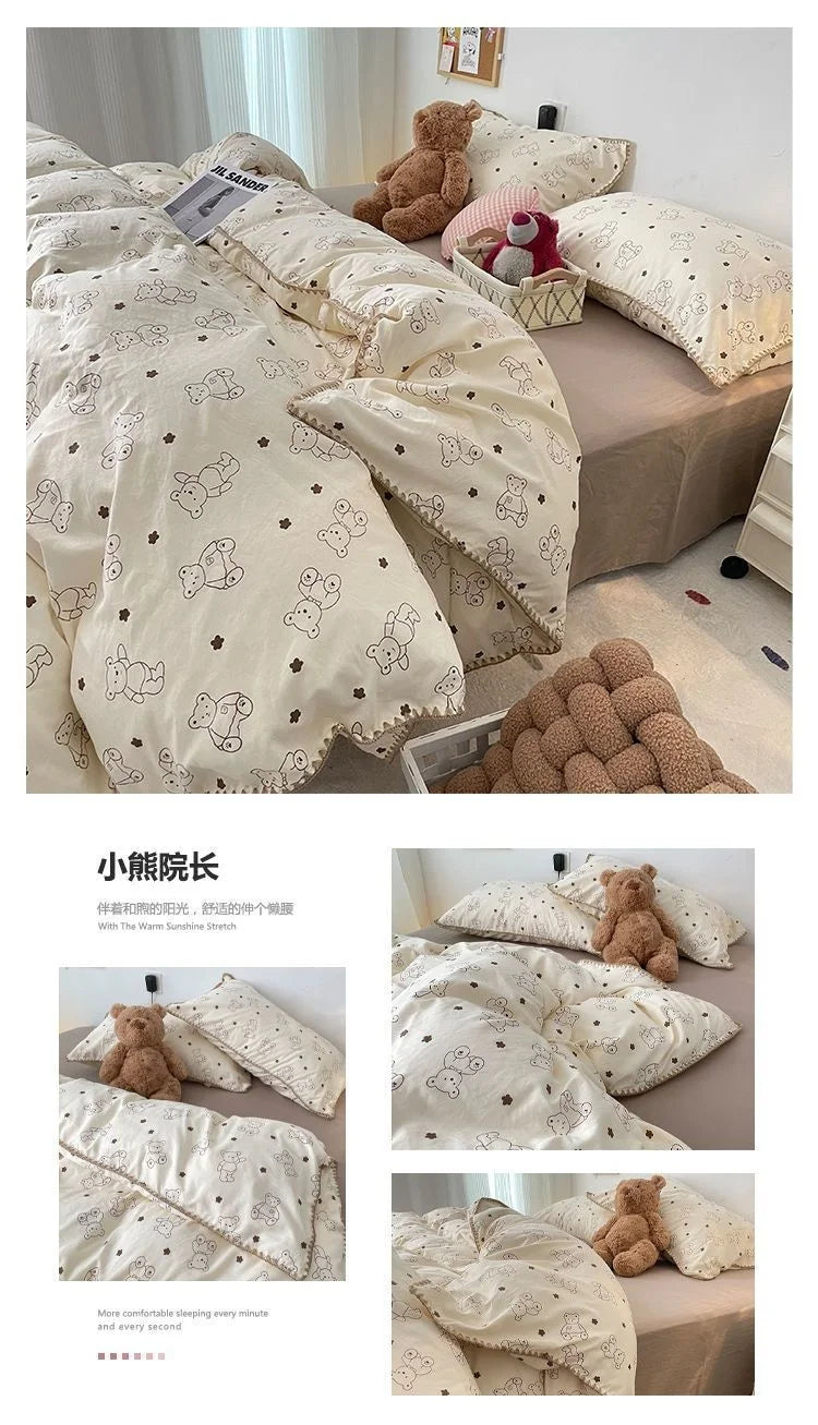 Coquette Charming Cherry Ruffle Bedding Set