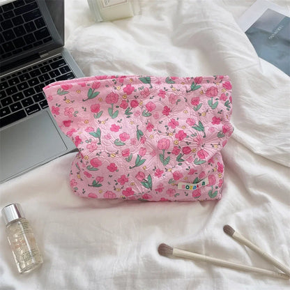 Embossed Cartoon Cosmetic Bag for Women