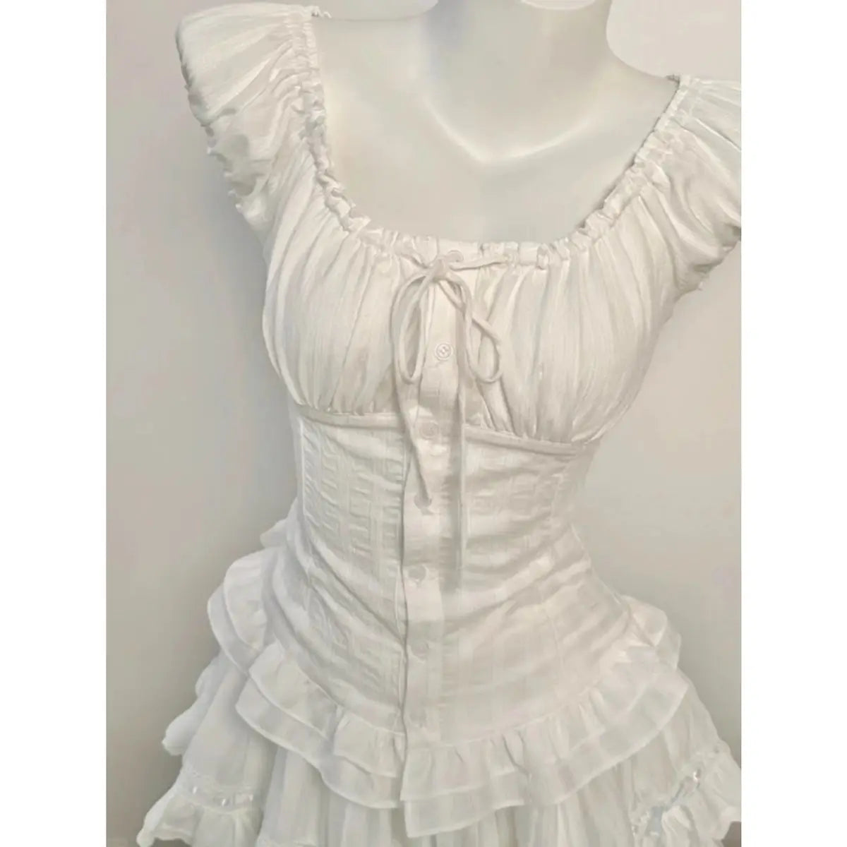 Angelique Coquette Bow Crop Top
