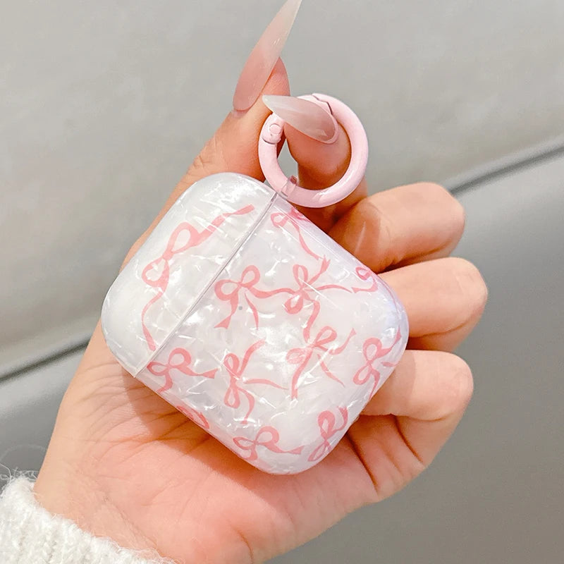 Coquette Pink Bow and Butterfly Charm Case