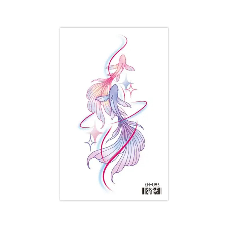 Coquette Twinkle Colorful Temporary Tattoo Sticker