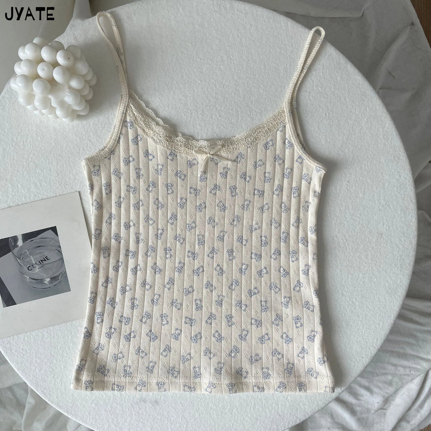 Coquette Floral Print Cami Top Set