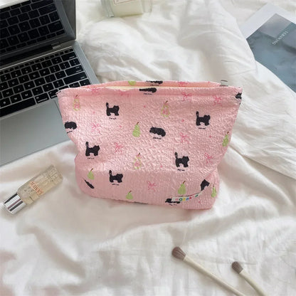 Embossed Cartoon Cosmetic Bag for Women