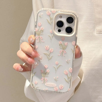 Coquette Pink Tulip Bouquet Phone Case