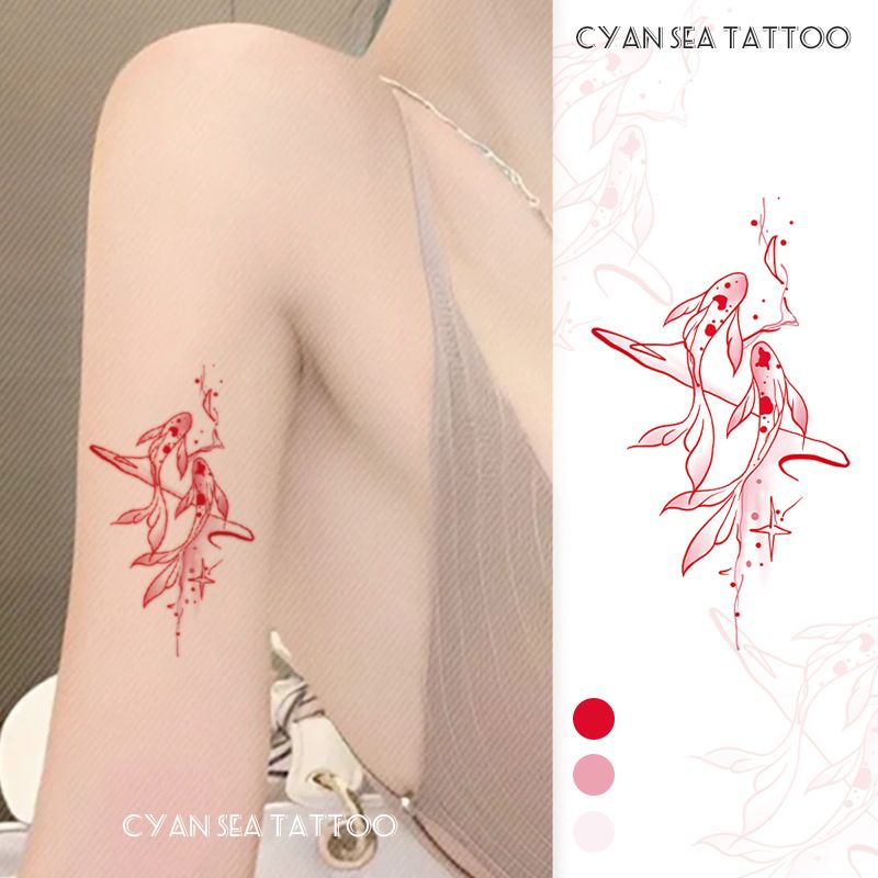 Coquette Romantic Pink Butterfly Temporary Tattoos