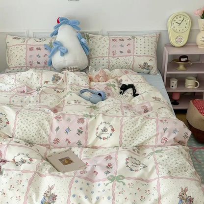 Coquette Soft Enchanted Garden Floral Bedding Set
