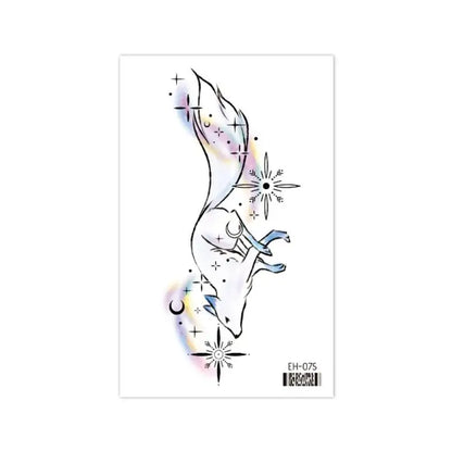 Coquette Twinkle Colorful Temporary Tattoo Sticker