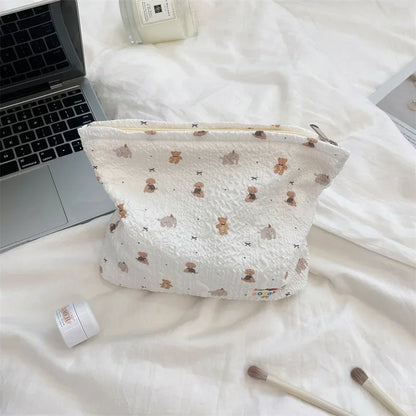 Embossed Cartoon Cosmetic Bag for Women