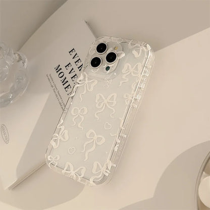 Coquette Colorful Bow Print Phone Case
