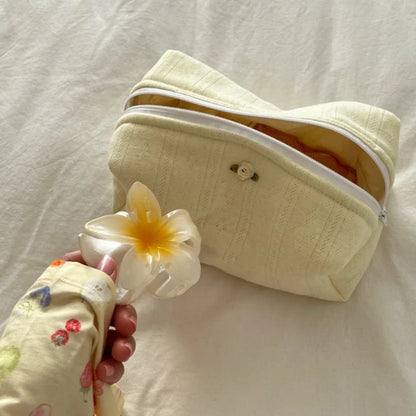 Coquette Cozy Twinkle Floral Makeup Case