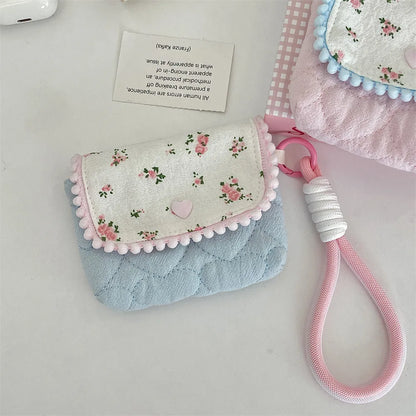 Floral Cotton Women's Small Storage Bags – Cute & Lightweight Pouch