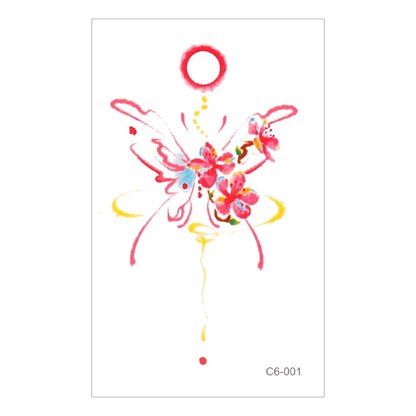 Cute Whimsical Heart and Bow Temporary Tattoo Set