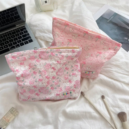Embossed Cartoon Cosmetic Bag for Women