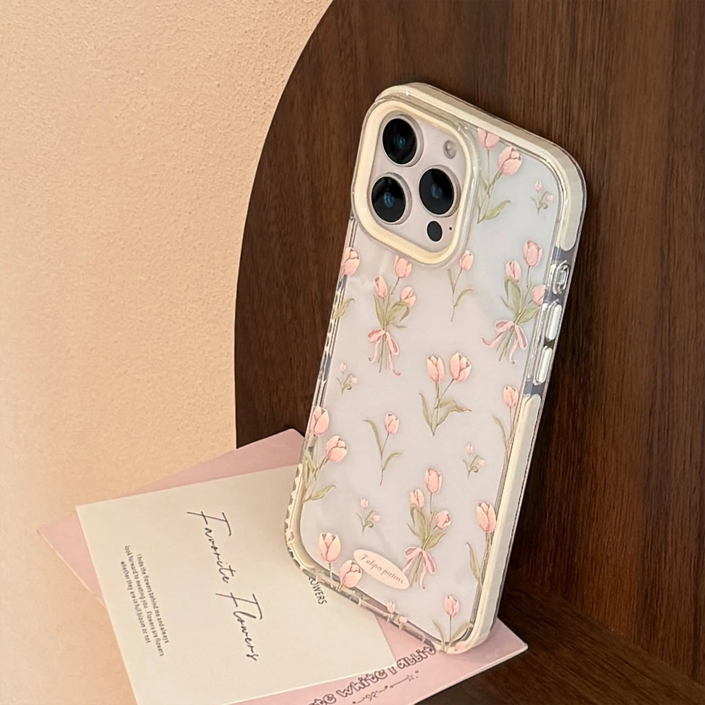 Coquette Pink Tulip Bouquet Phone Case