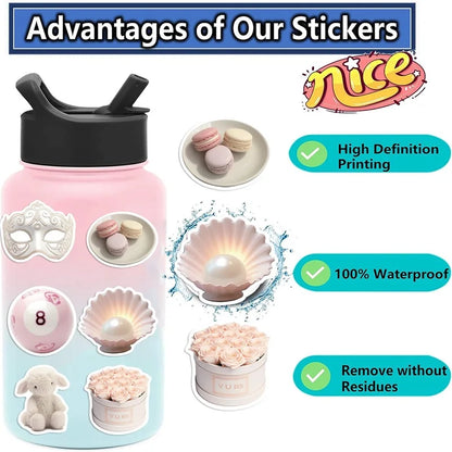 Coquette Aesthetic Kawaii Pink Ballet Stationery Stickers