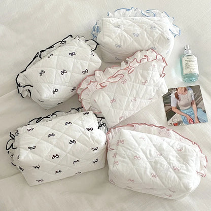 Enchanted Coquette Bowknot Makeup Bag