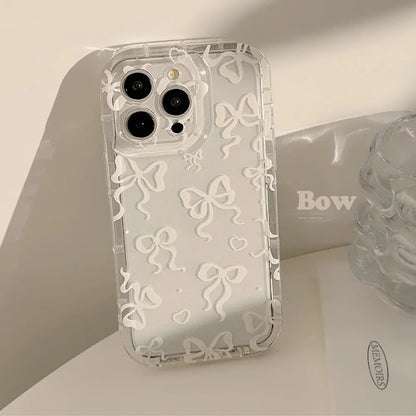 Coquette Colorful Bow Print Phone Case