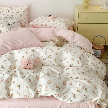 Coquette Soft Enchanted Garden Floral Bedding Set