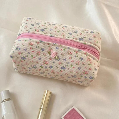 Coquette Cozy Twinkle Floral Makeup Case