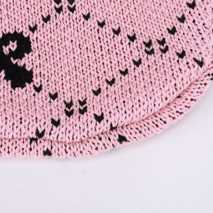 Charming Bow Knit Crochet Tote Bag