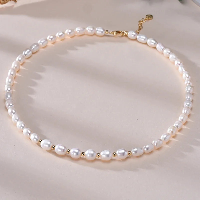 Coquette Charm Pearl Necklace