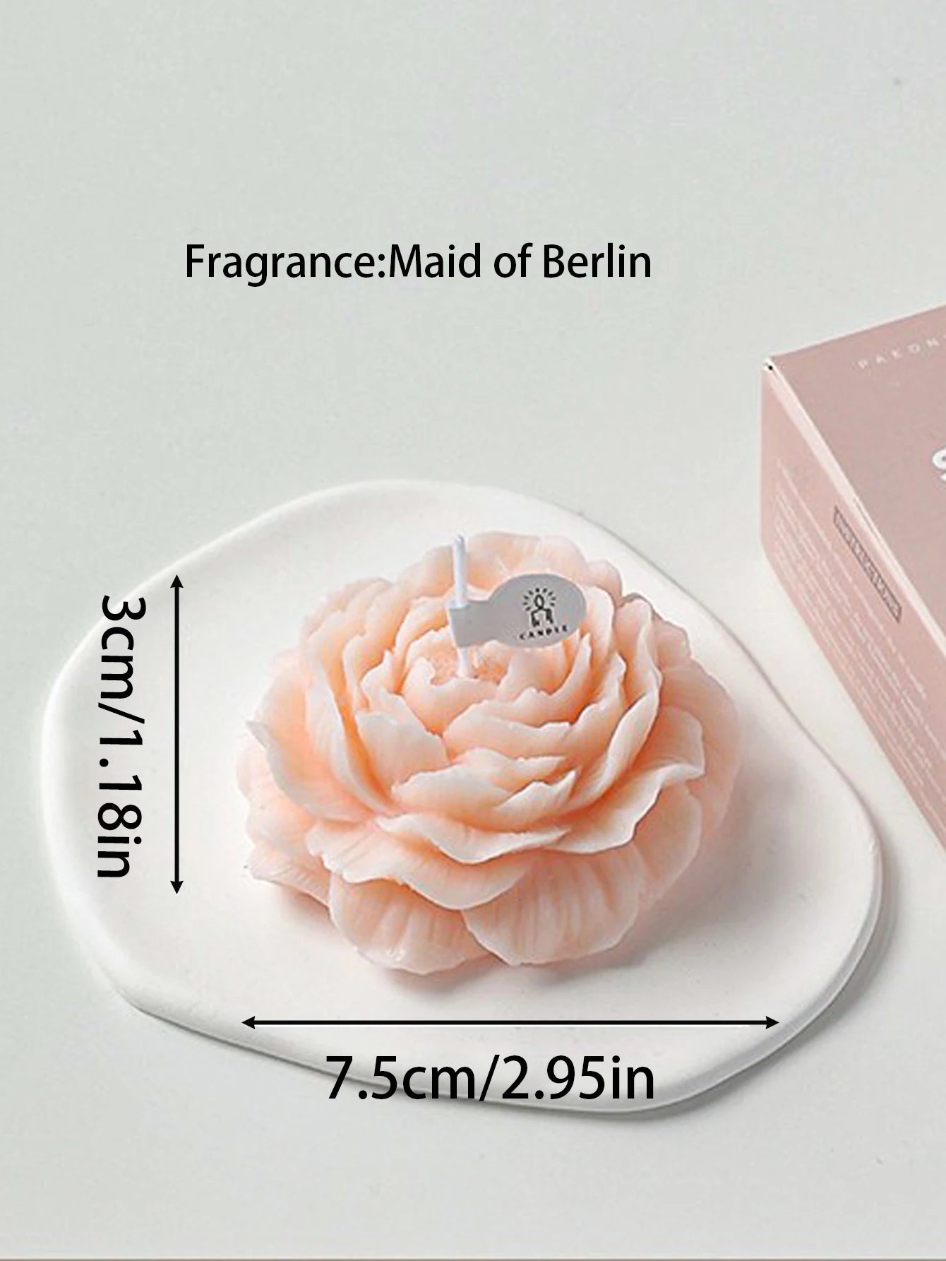 Coquette Peony Flower Scented Candle