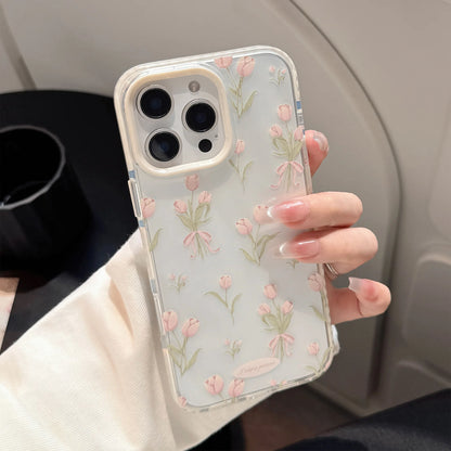 Coquette Pink Tulip Bouquet Phone Case
