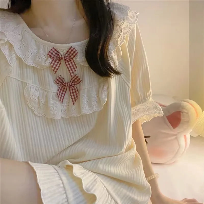 Coquette Sweet Dreamy Princess-Inspired Summer Pajama Set