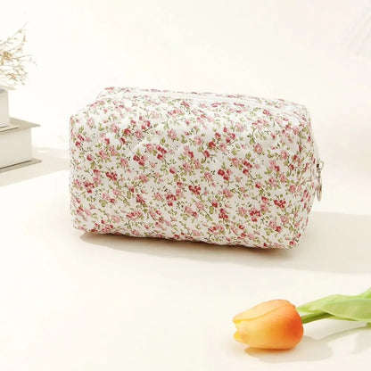 Coquette Floral Makeup Bag