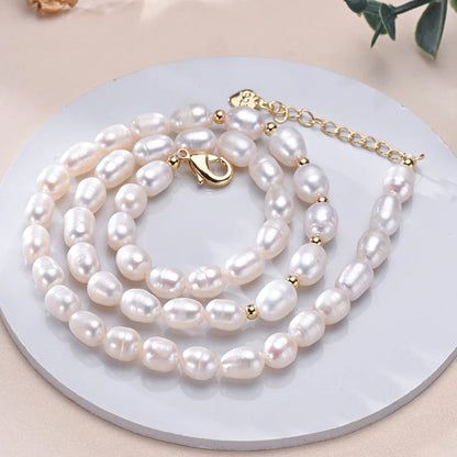 Coquette Charm Pearl Necklace
