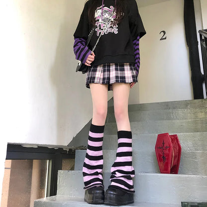 Coquette Lolita Ribbon Knit Leg Warmers