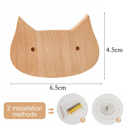 Cute Animal Wooden Hooks for Room Decor