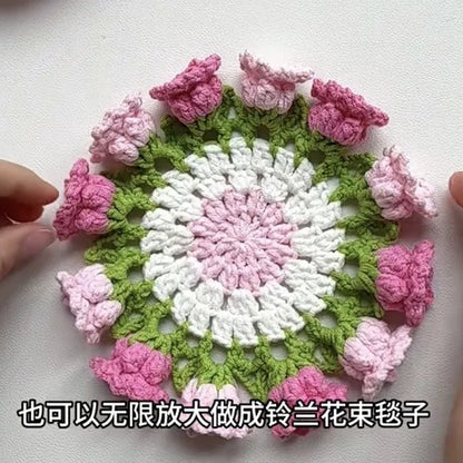 Coquette Handwoven Rose Bouquet Coaster
