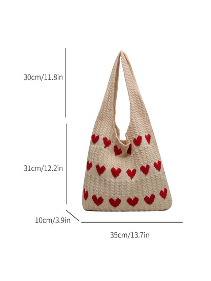 Coquette Love You More Crochet Shopper