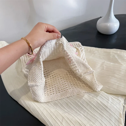 Fashionable Large Capacity Crochet Beach Tote Bag for Women