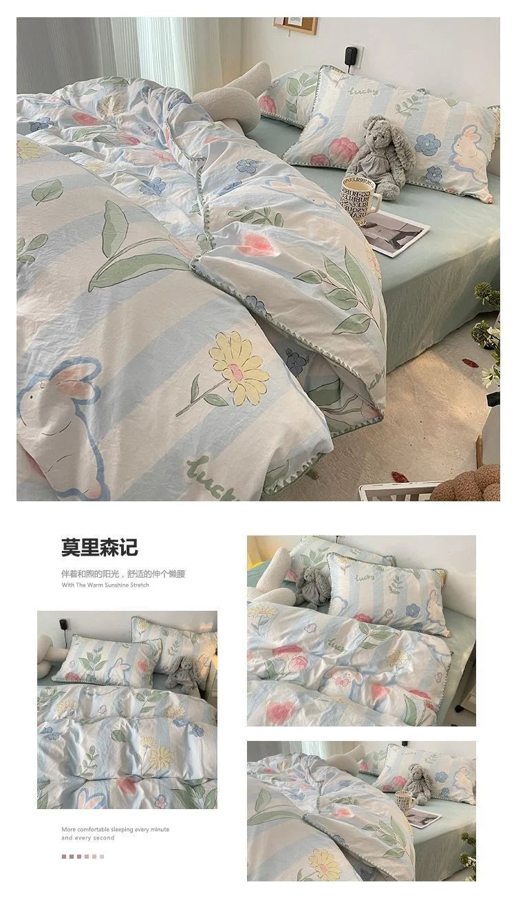 Coquette Charming Cherry Ruffle Bedding Set