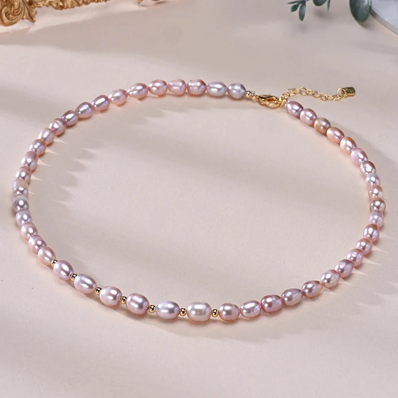 Coquette Charm Pearl Necklace