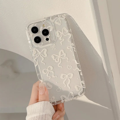 Coquette Colorful Bow Print Phone Case