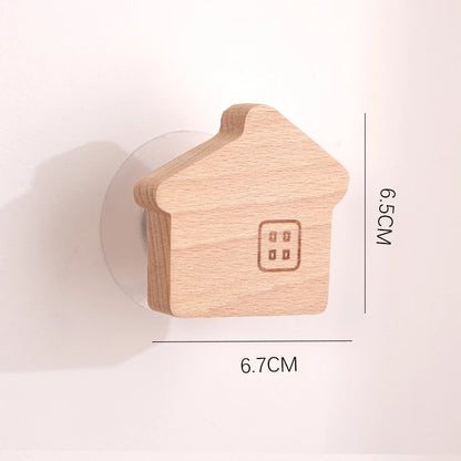 Cute Animal Wooden Hooks for Room Decor