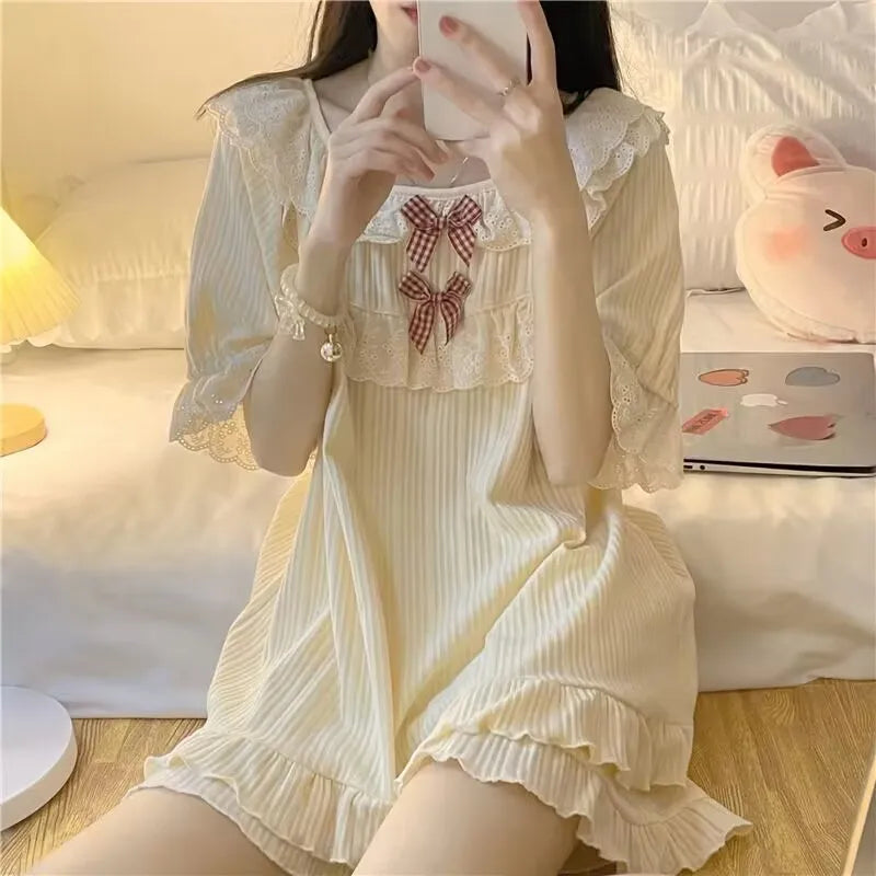 Coquette Sweet Dreamy Princess-Inspired Summer Pajama Set