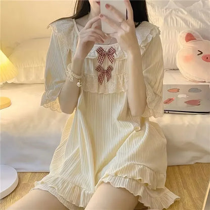 Coquette Sweet Dreamy Princess-Inspired Summer Pajama Set