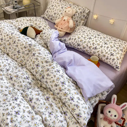 Coquette Soft Enchanted Garden Floral Bedding Set